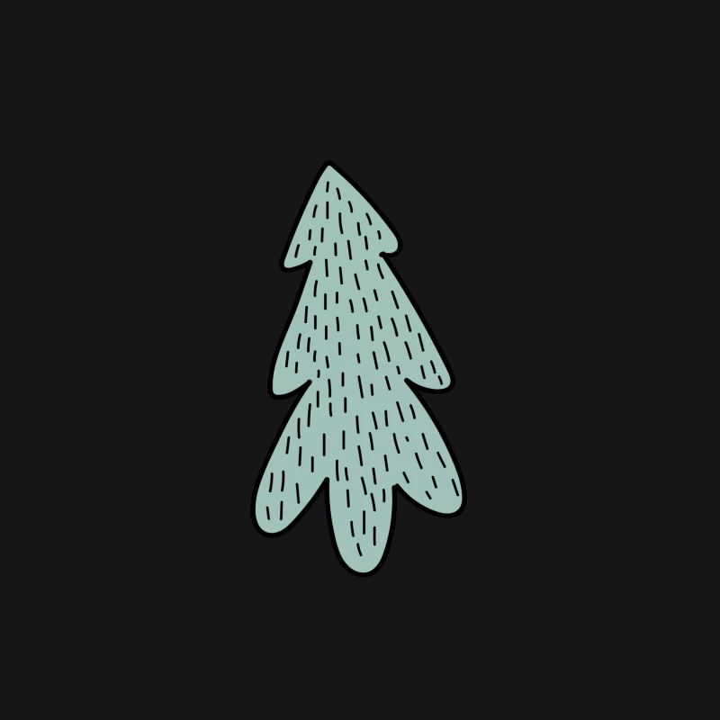 Arbre de Noël abstrait Homme Manches Longues T-Shirt