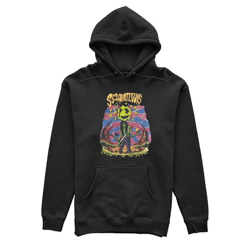Psychedelischer Weltraumrocker Damen Pullover Hoodie