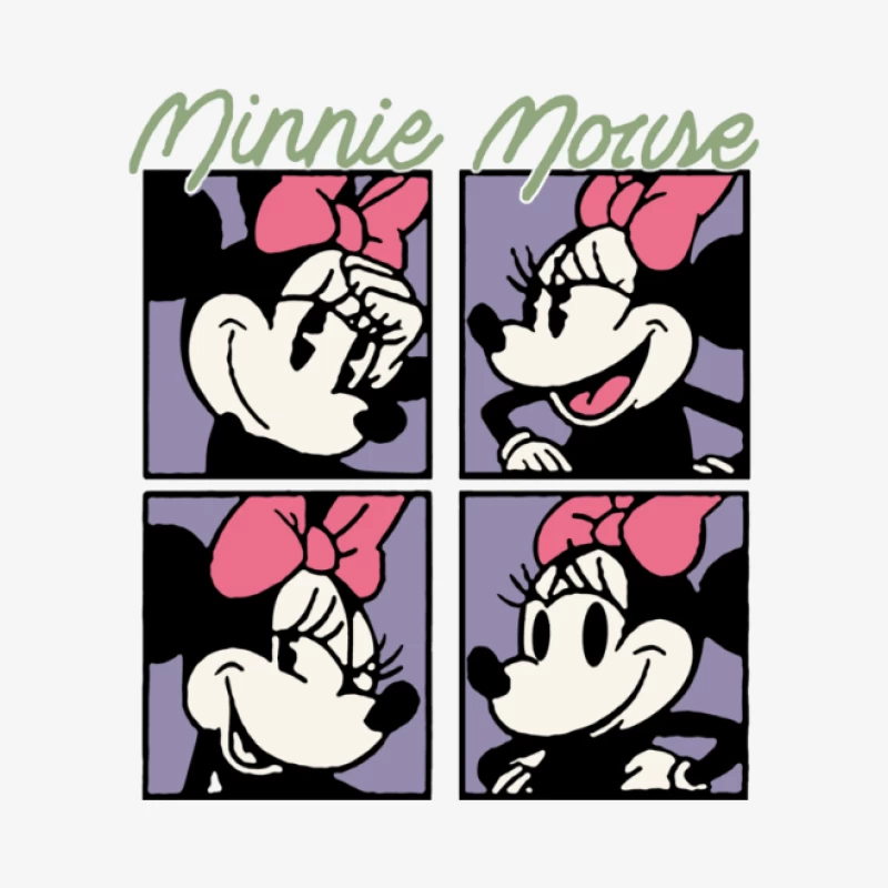 Minnie Mouse Comic-Illustration Herren Pullover Sweatshirt