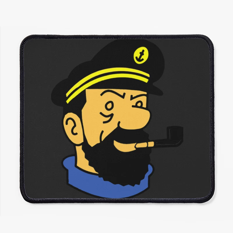 Captain Haddock Tintin Cartoon Comic Mouse Pad