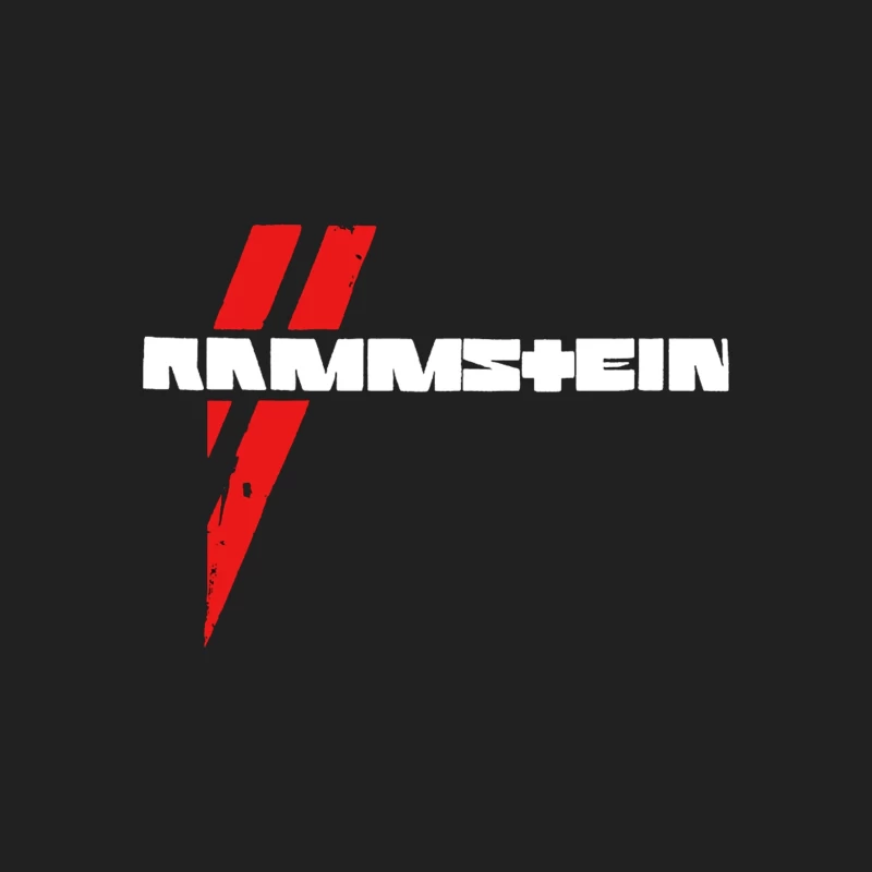 Rammstein Metal Band Logo in Red and White Bucket Hat