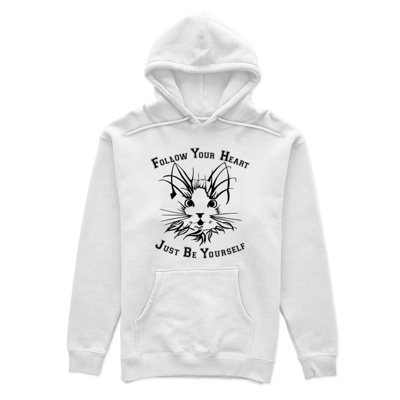 Folge deinem Herzen, sei du selbst - Katzenkunst Damen Pullover Hoodie
