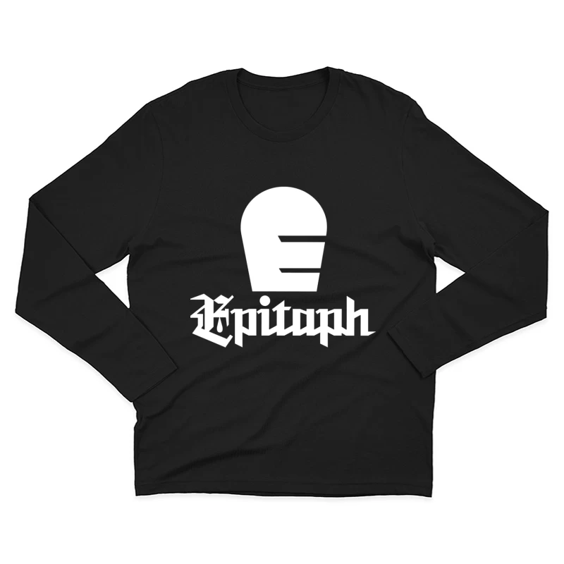 Minimalist Epitaph Records Logo Outline Male Long Sleeve T-Shirt