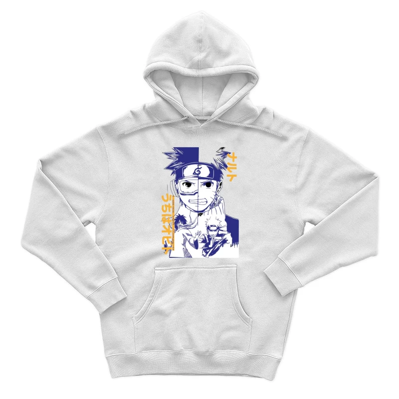 Naruto Doppelporträt Illustrationsdesign Herren Pullover Hoodie