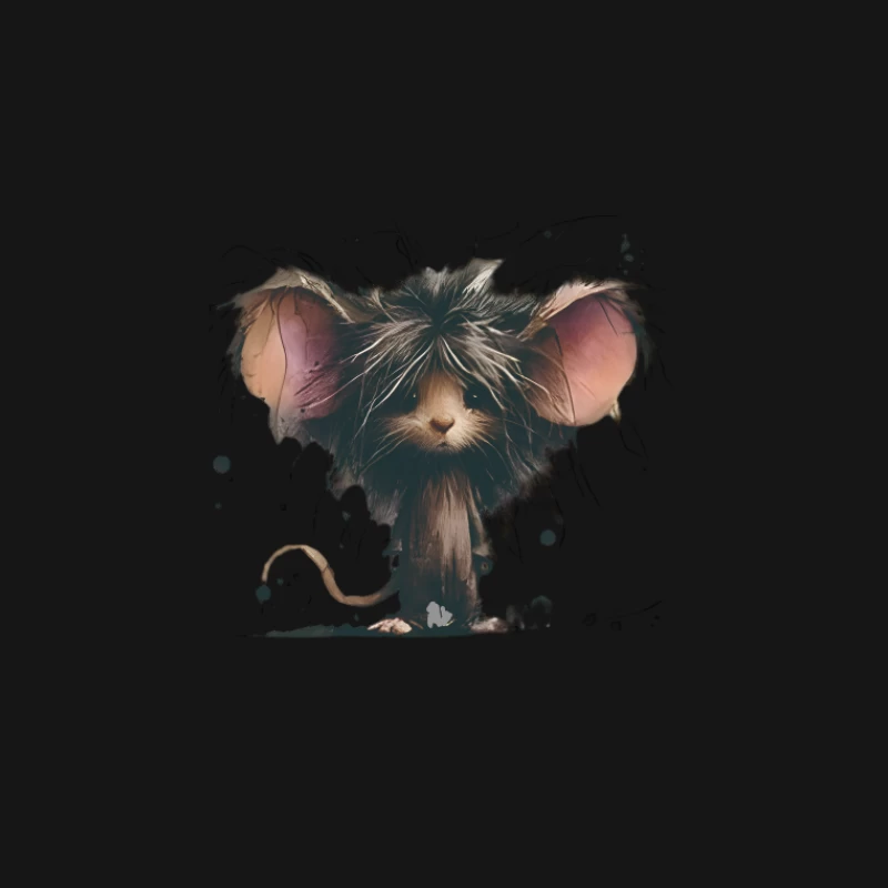 Adorable souris à fourrure avec de grandes oreilles Homme T-Shirt