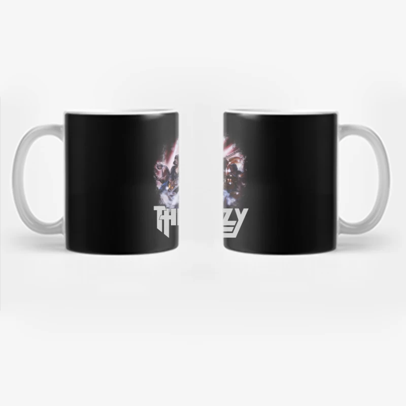 Dramatic Rock Band Performance Illustration Coffee Mug