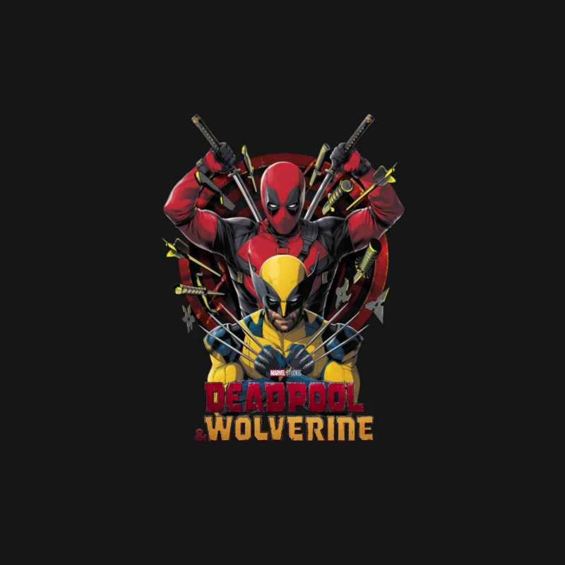 Deadpool and Wolverine Artwork Female Long Sleeve T-Shirt