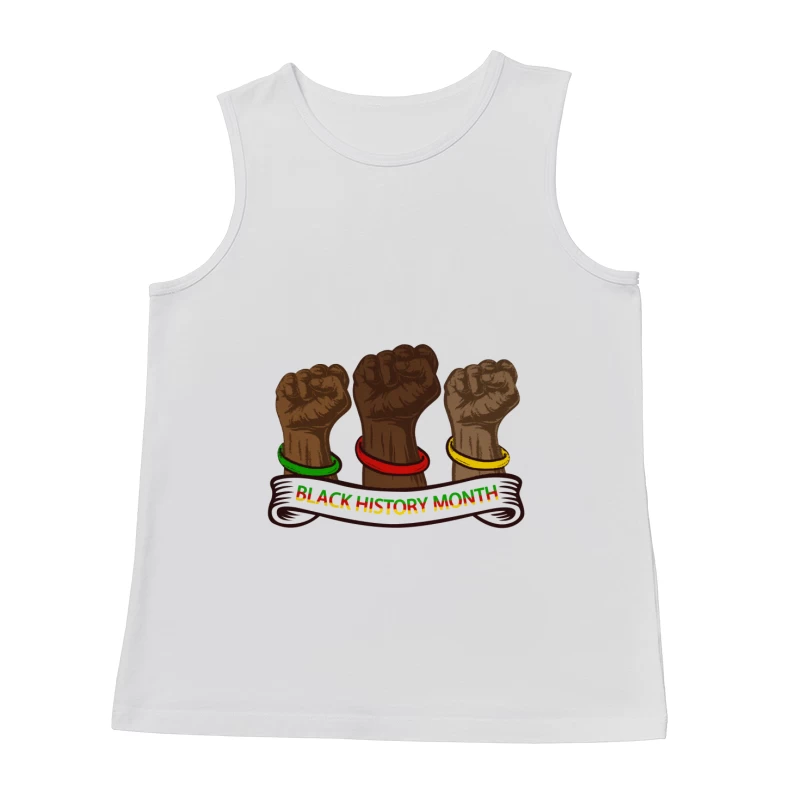 Schwarze Geschichte Monat - Erhobene Fäuste Symbol Herren Tanktops