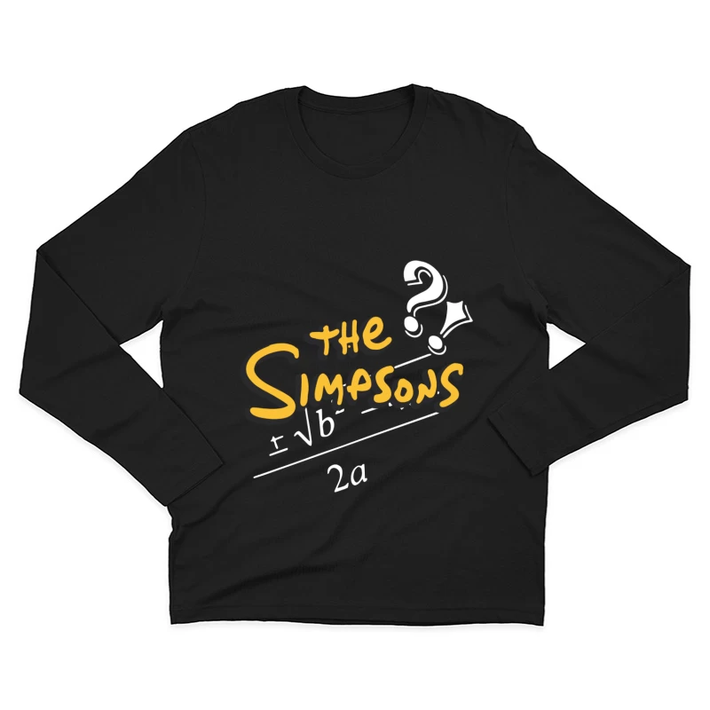 Simpsons-Mathematik-Rätsel Herren Langarm T-Shirt