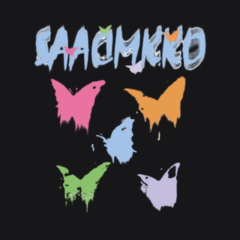 Illustration de papillons colorés Homme Sweat à capuche