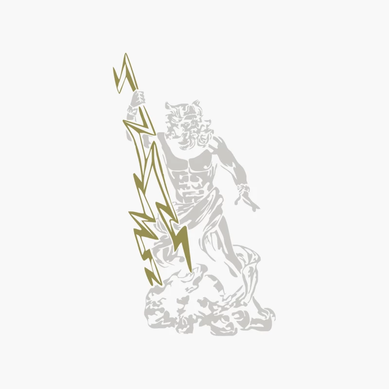 Zeus Gott Griechenland Olymp Herrscherblitz Jupiter Mythologie Cotton Tote Bag