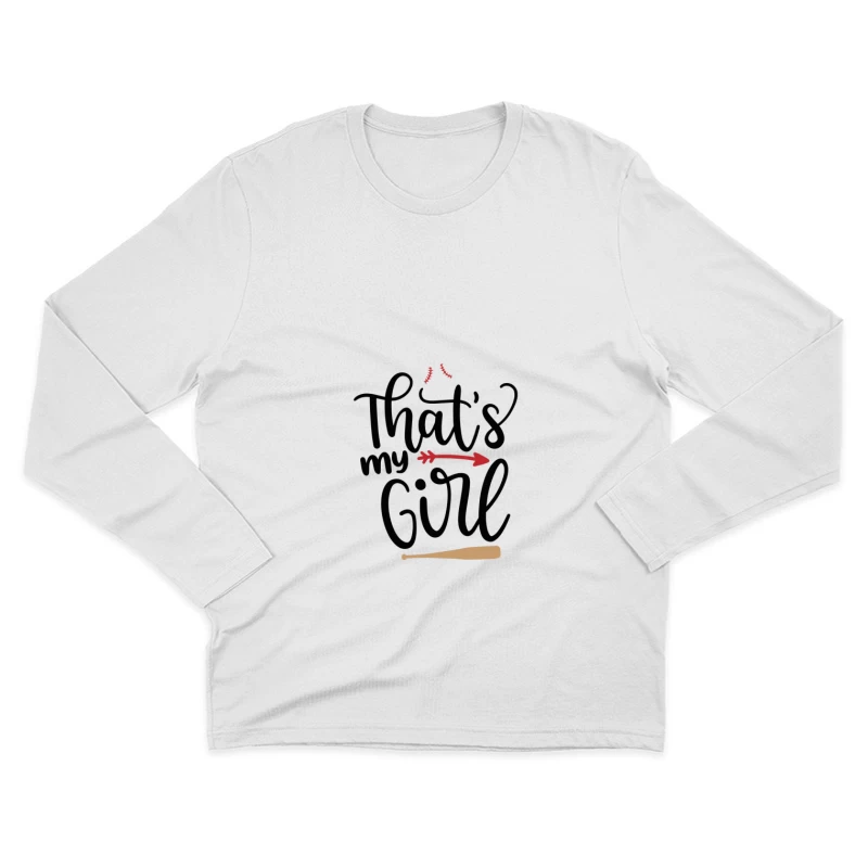 Design de baseball avec cœur et flèche Homme Manches Longues T-Shirt