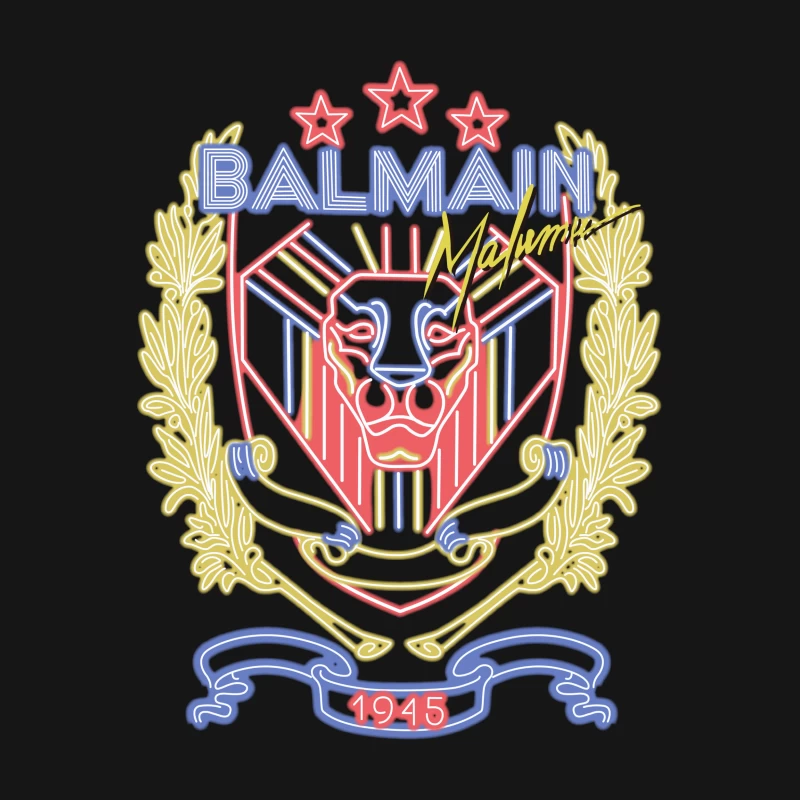 Balmain Mode, Maluma Kollaboration Herren T-Shirt