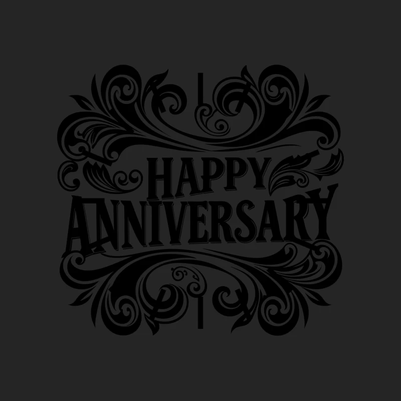 Happy anniversary Male Pullover Sweatshirt