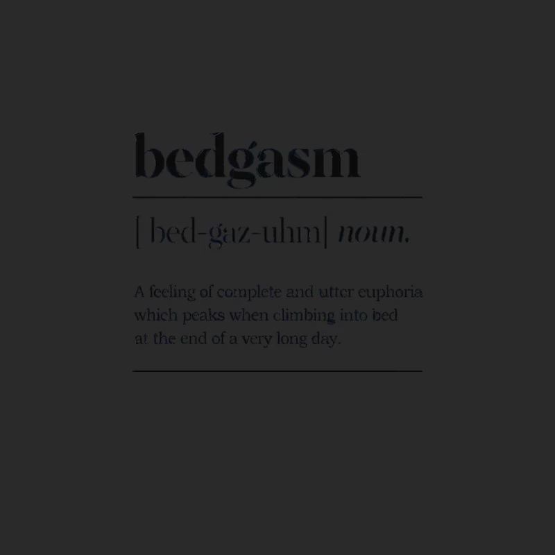 Bedgasm Definition Typographic Design Baseball Cap