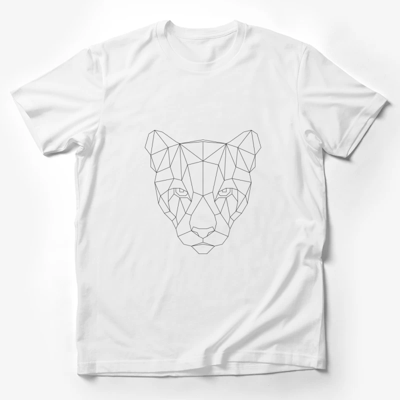 Visage de Panthère Géométrique Homme T-Shirt