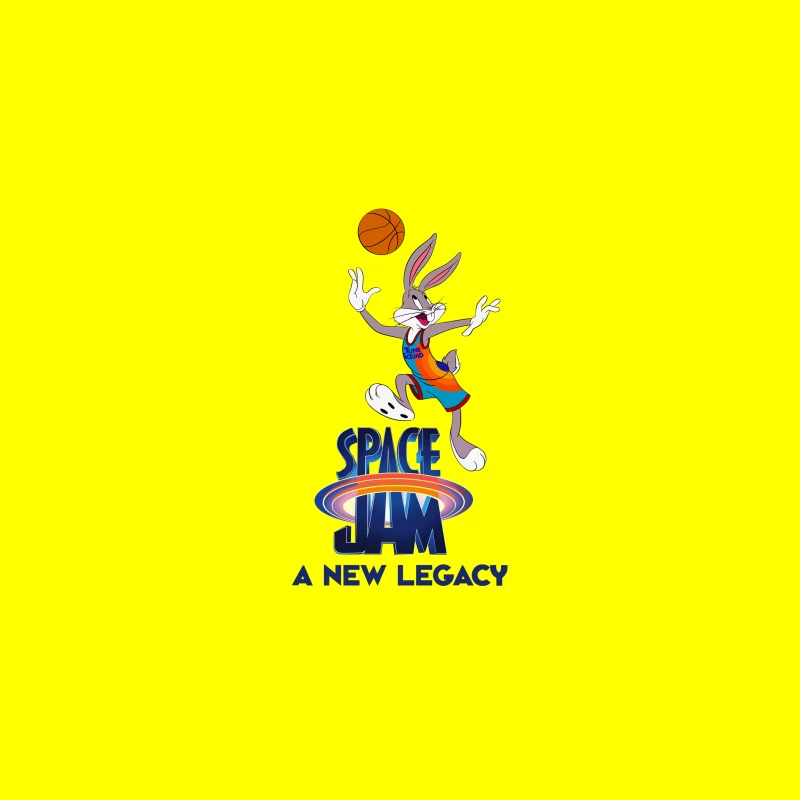 Space Jam: A New Legacy - Cartoon Basketball Animation Desk Mat
