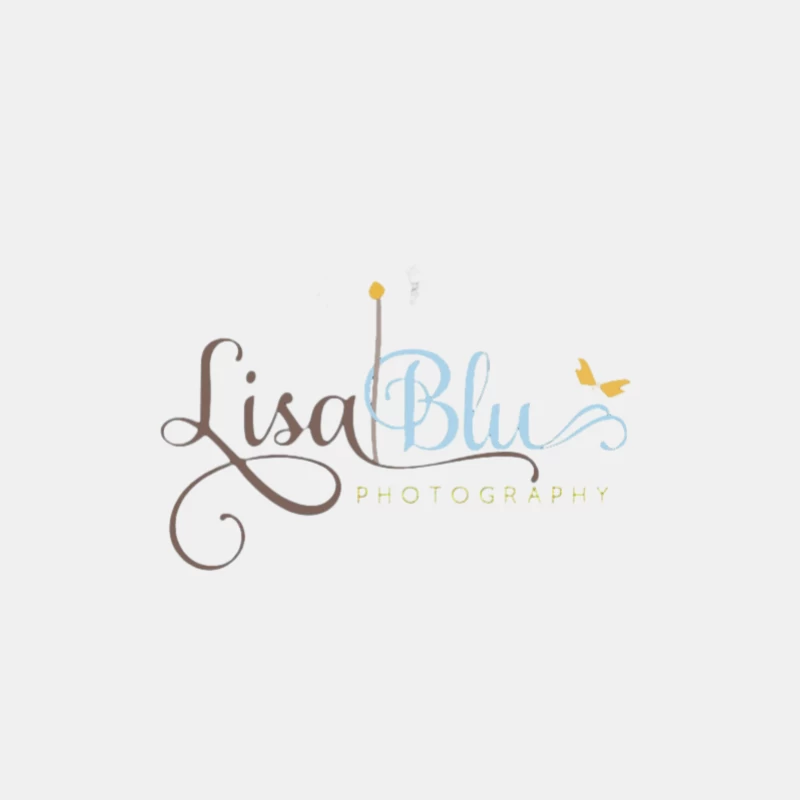 Logo Lisa Blu Photographie avec Papillon Homme Débardeur