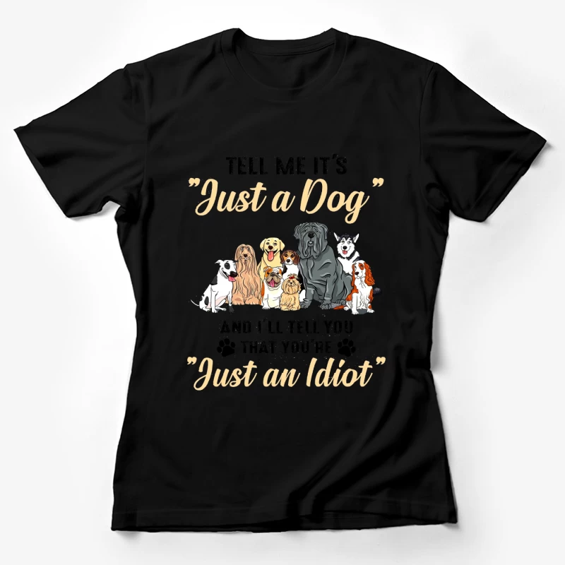Amour et Fidélité des Chiens Femme T-Shirt