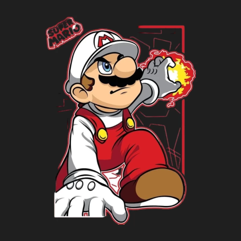 Feuer Mario in Aktion Herren Tanktops