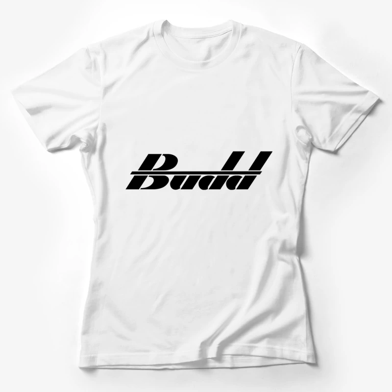 DHL Corporate Logo in Black and White Female T-Shirt