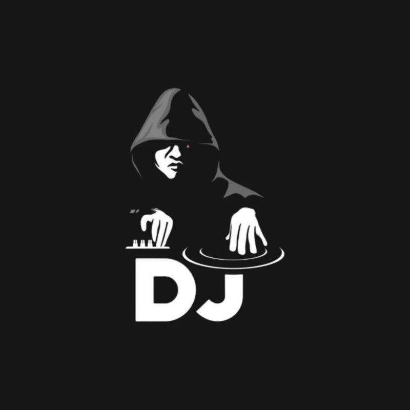 DJ Performing in Silhouette Male Long Sleeve T-Shirt