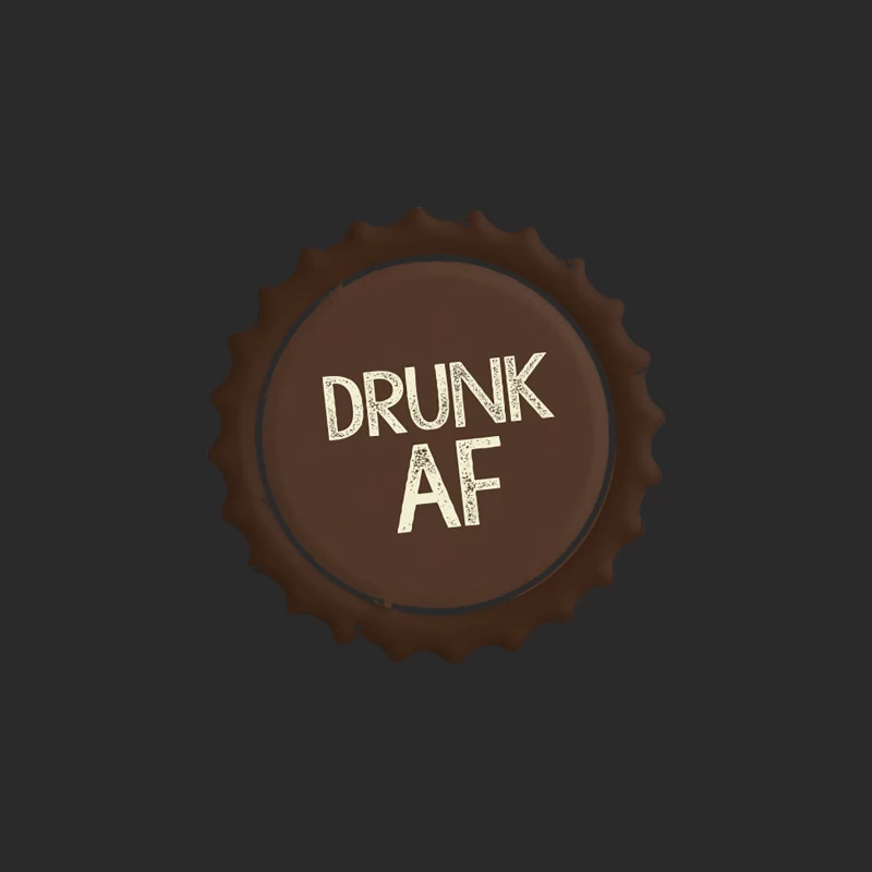 Drunk AF - Funny Beer Bottle Top Slogan Tee Baseball Cap