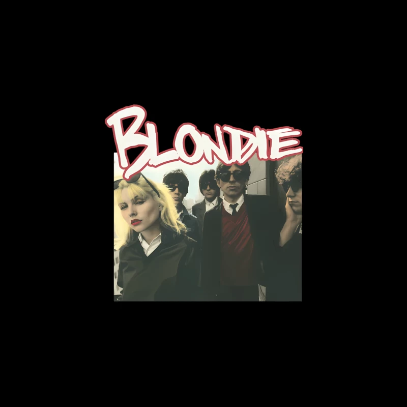 Vintage Blondie Band Album Cover from the 1970s New Wave Era Desk Mat