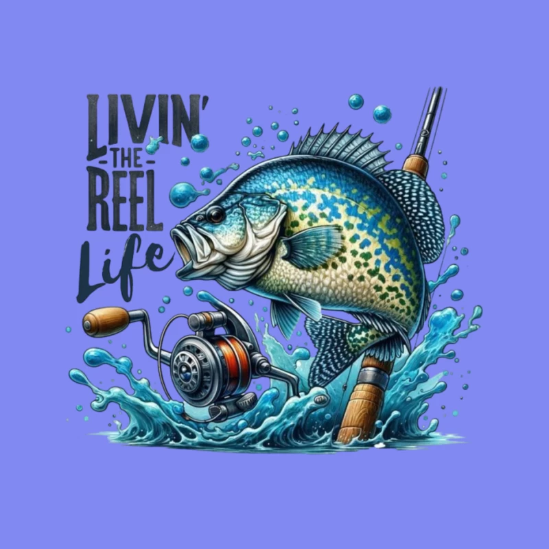 Living the Reel Life: A Vibrant Fishing Adventure Pin