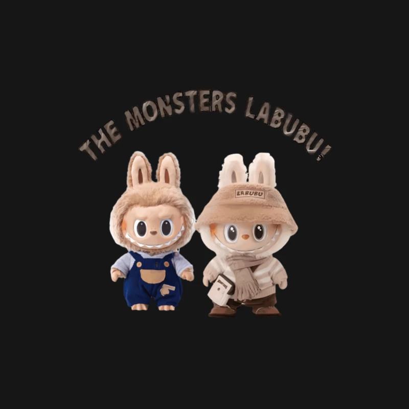 Die Monster Labubu Kuscheltiere Damen T-Shirt