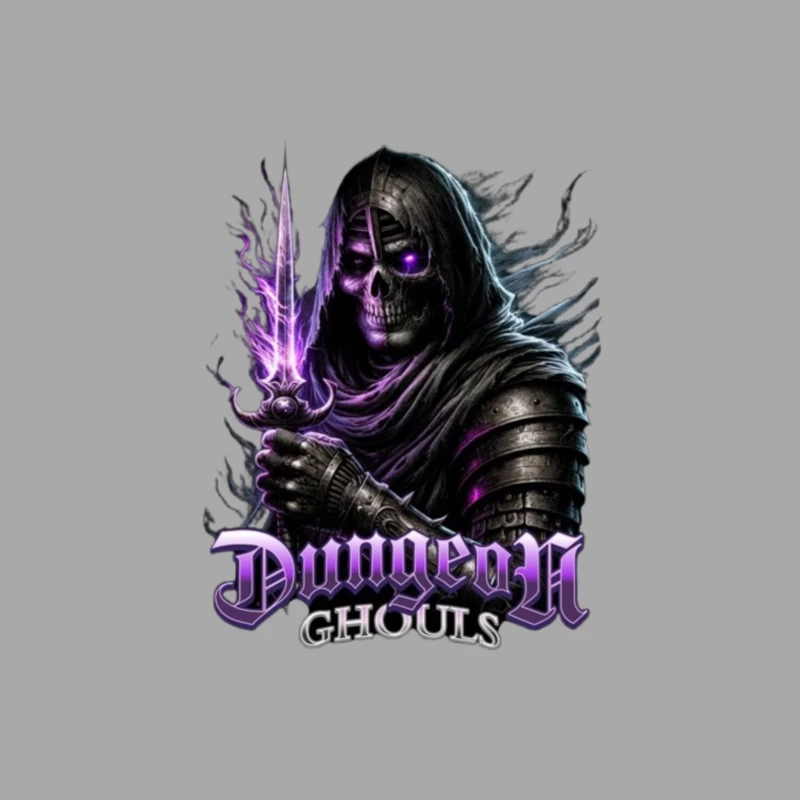 Ethereal Dark Knight with Purple Magic - Dungeon Ghouls Female Pullover Hoodie