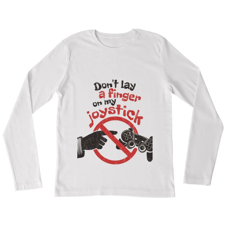 Avertissement de Gamer Femme Manches Longues T-Shirt