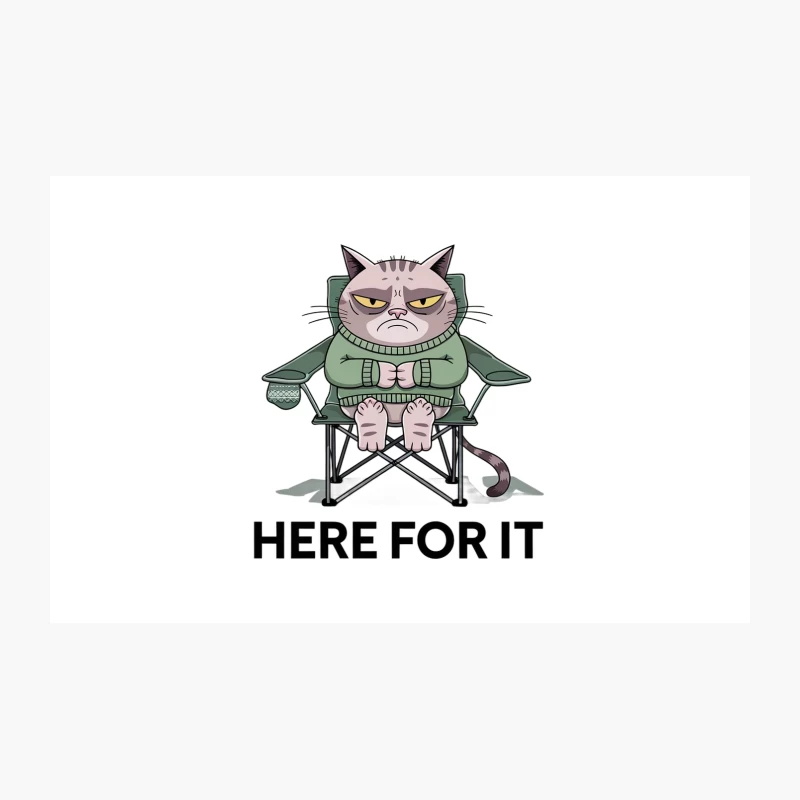 Grumpy Cat's Sarcastic Camping Adventure Travel Mug