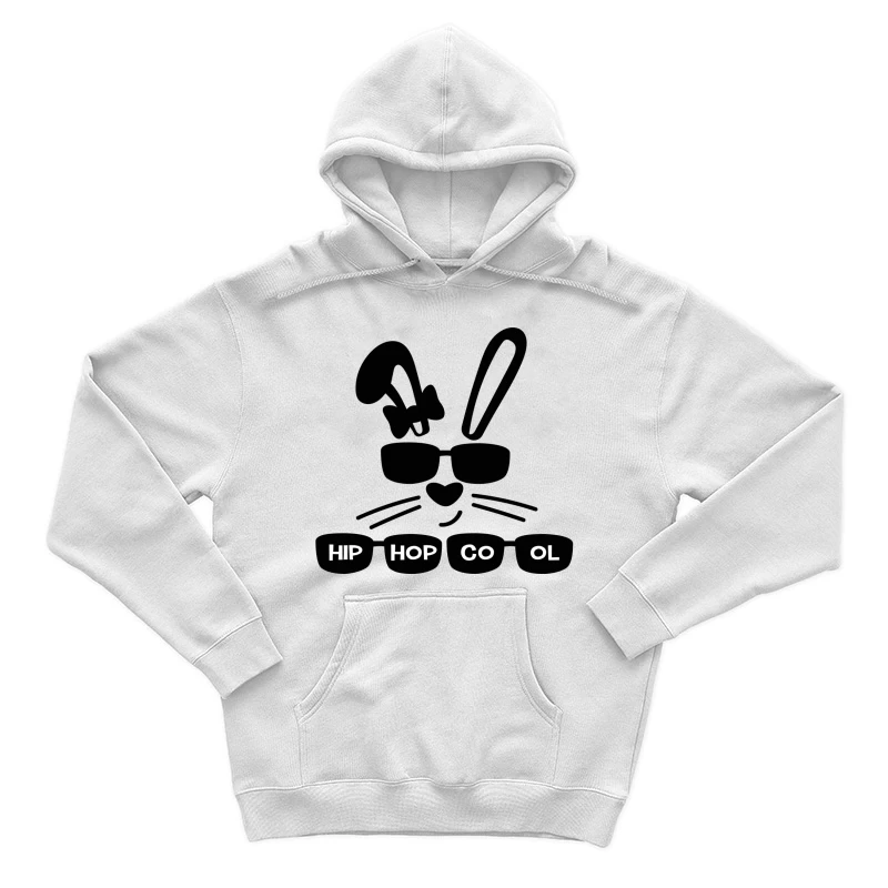 Design de lapin avec lunettes et texte Homme Sweat à capuche
