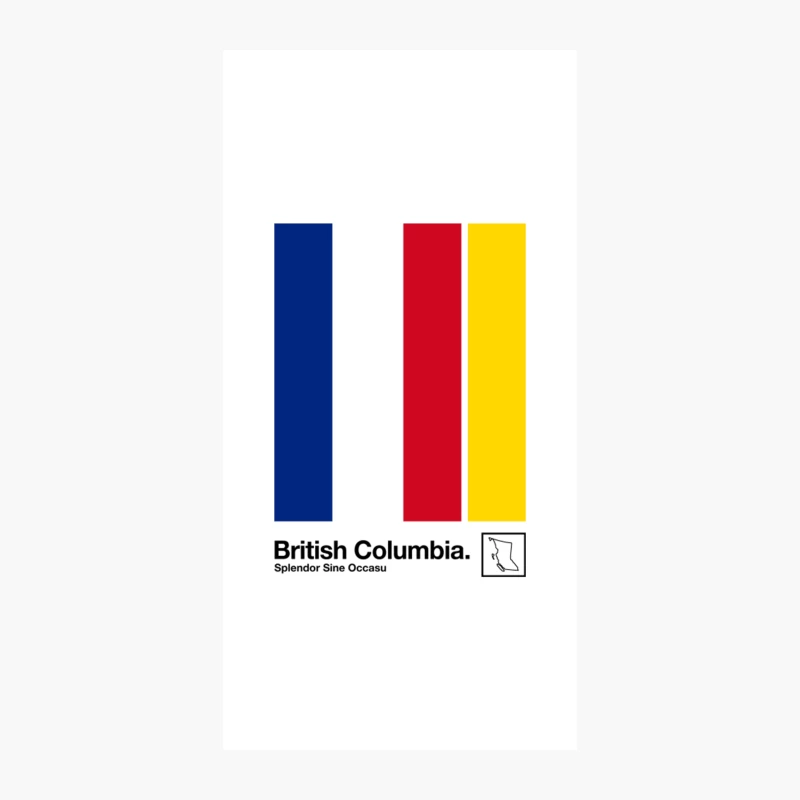 British Columbia  Original Minimalist Artwork Poster Design iPhone Case