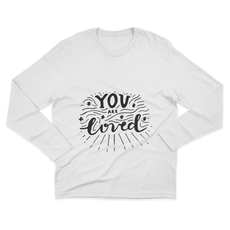 Message inspirant : Vous êtes aimé Homme Manches Longues T-Shirt