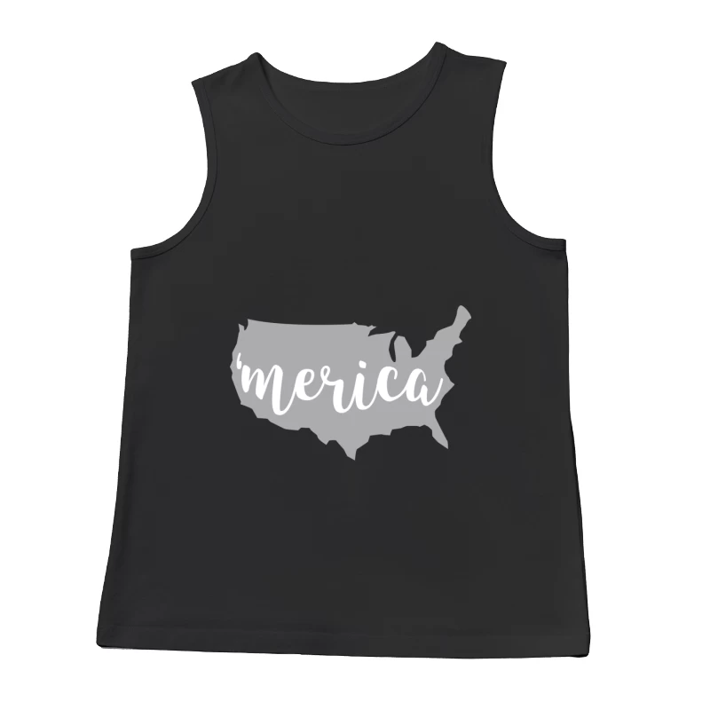 Carte des États-Unis avec 'Merica Homme Débardeur