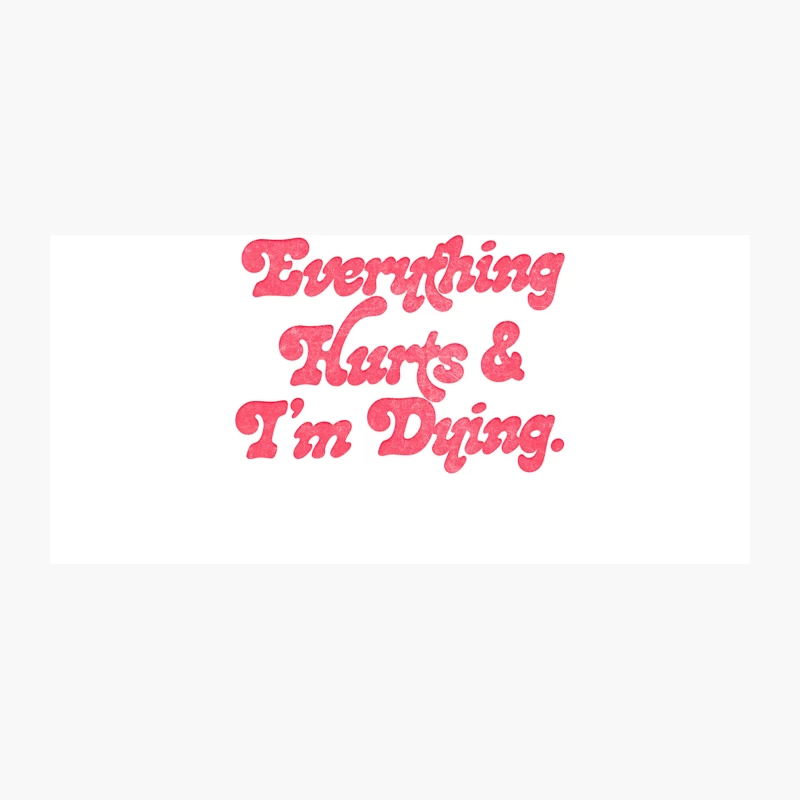 Retro Red Cursive Text Quote Coffee Mug