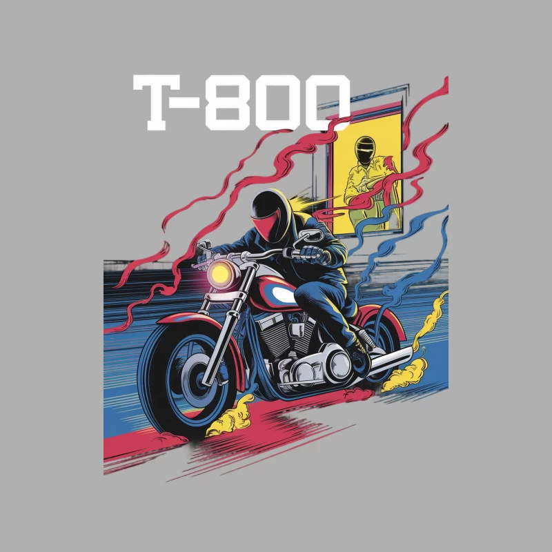 Dynamic Motorcycle Ninja Racing Through Colorful Smoke Male Tank Top