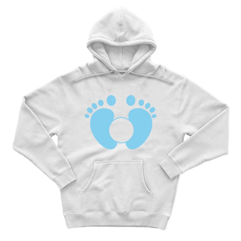 Empreintes de Bébé en Bleu Homme Sweat à capuche