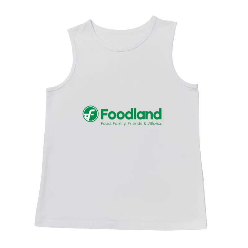 Foodland Supermarket: Hawaiian Grocery Chain with Green Logo and Aloha Spirit Male Tank Top