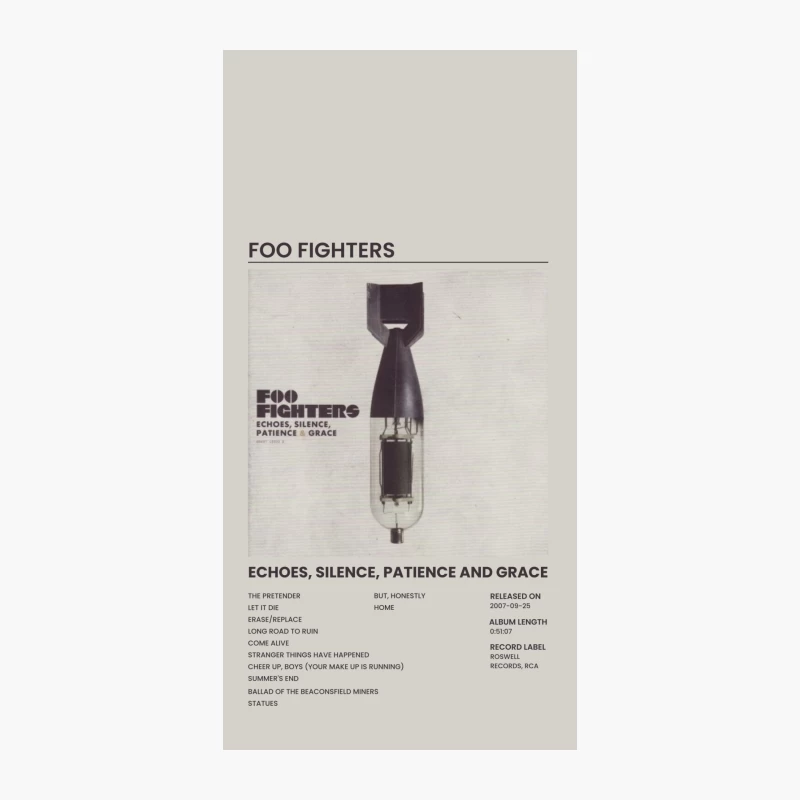 Foo Fighters Album Cover: Echoes, Silence, Patience and Grace iPhone Case
