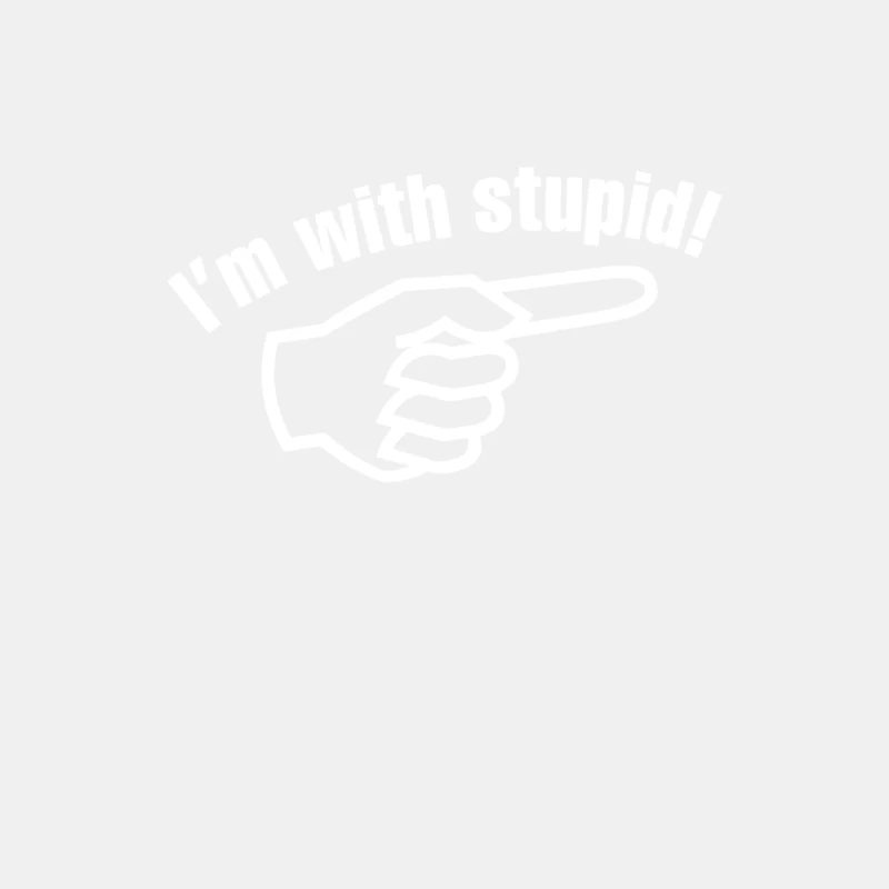 I_m with stupid Male Tank Top