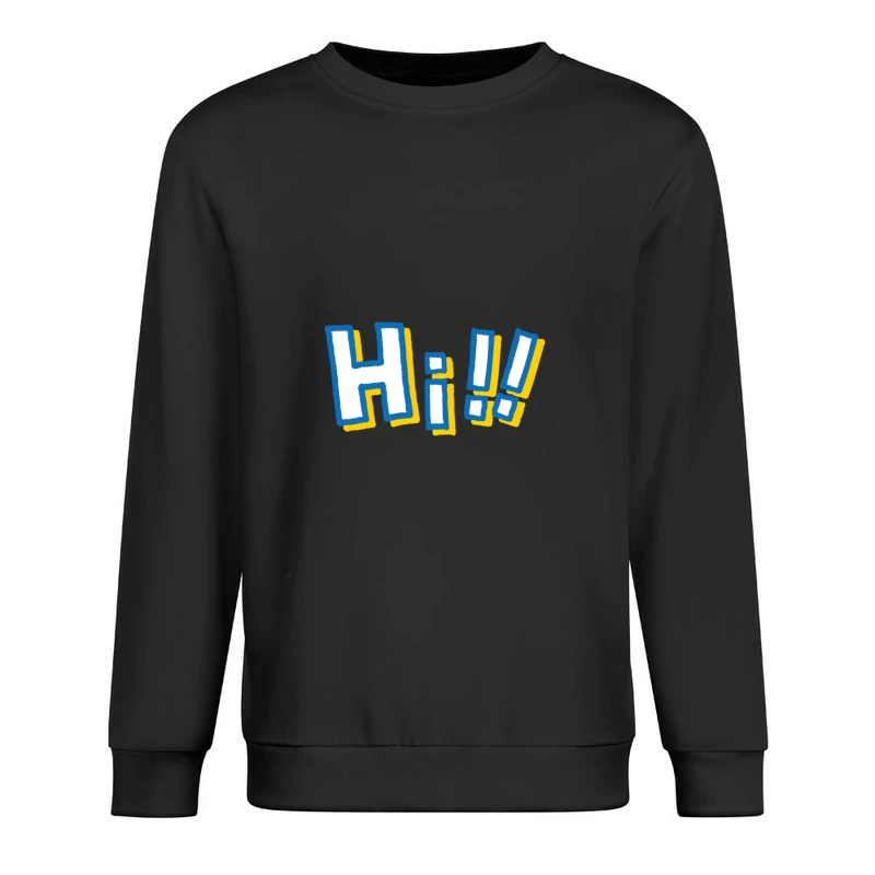 Buntes Hi! Design Herren Pullover Sweatshirt