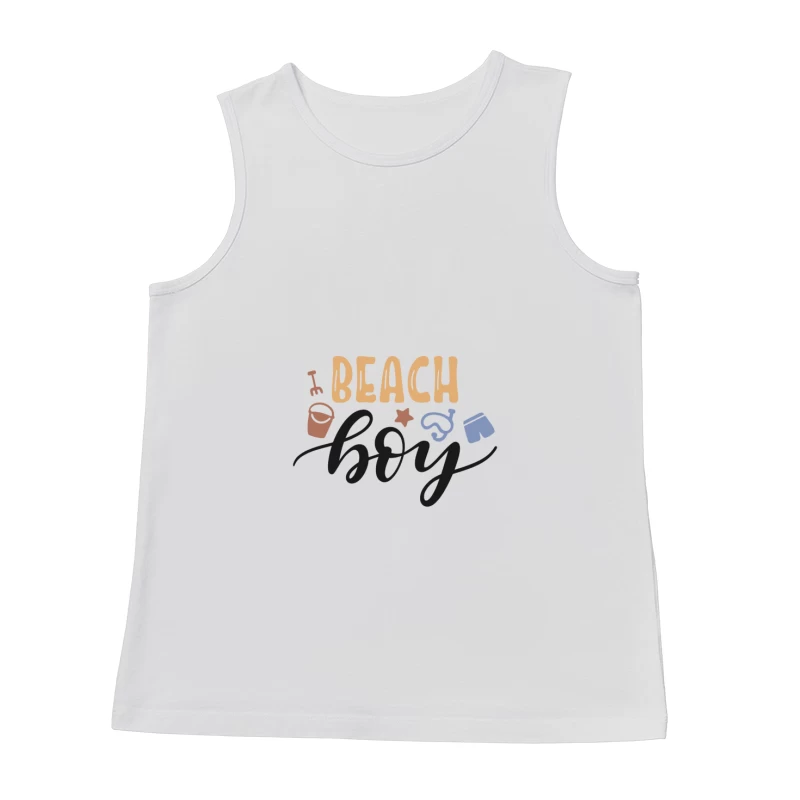 Design de plage pour garçons Homme Débardeur