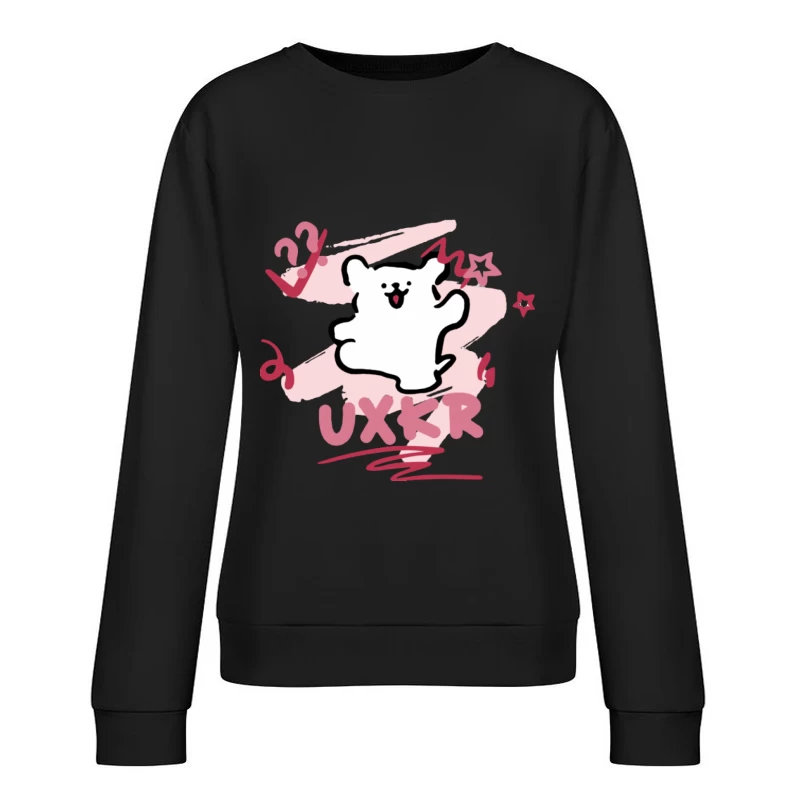 Niedlicher Bär mit Sternen Damen Pullover Sweatshirt