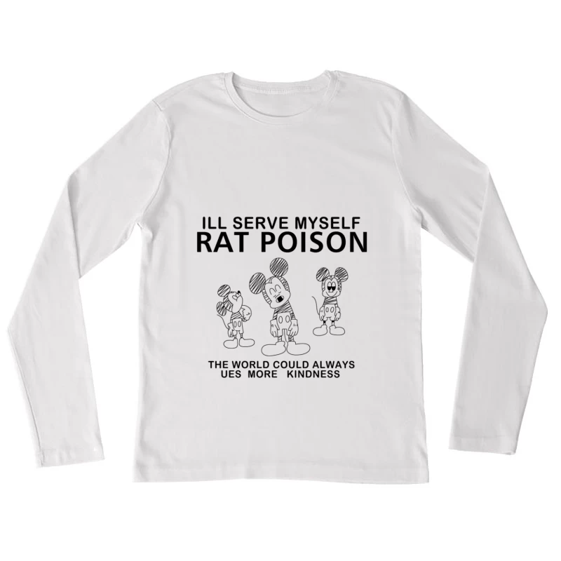 Poison et gentillesse : une illustration humoristique Femme Manches Longues T-Shirt