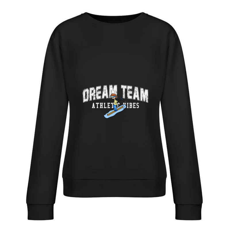 Sportliches Surfer-Logo Damen Pullover Sweatshirt