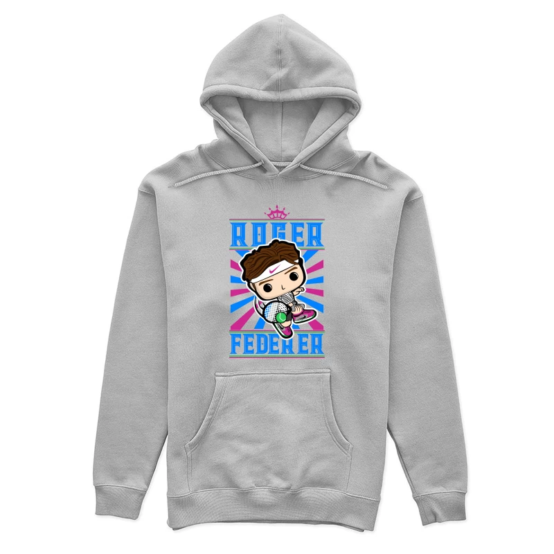 Roger Federer Cartoon Character Female Pullover Hoodie