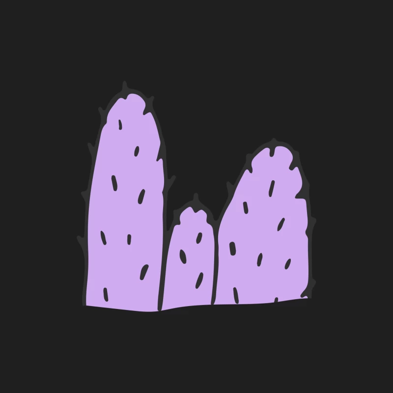 Illustration de cactus abstrait violet Homme Débardeur